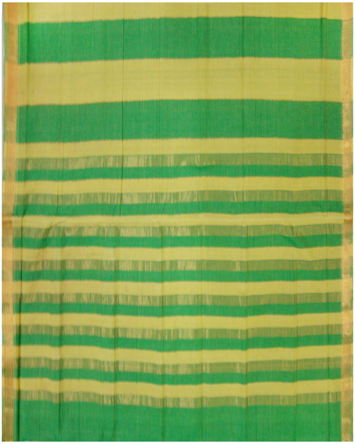Mangalagiri Cotton saree Lemon Yellow Shade