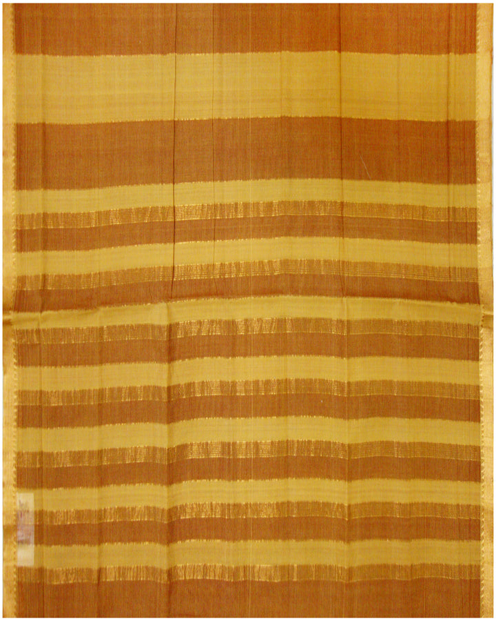 Mangalagiri Cotton saree Olive brown Shade