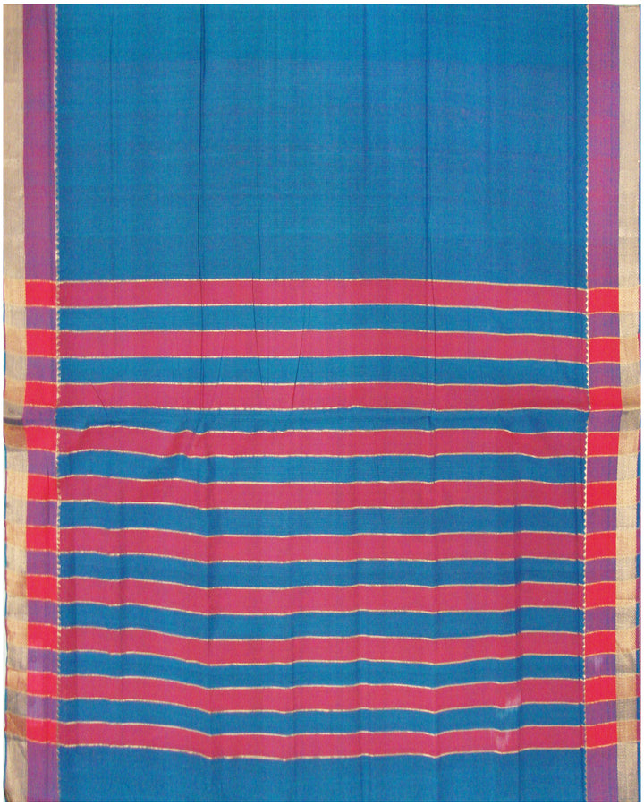 Mangalagiri Cotton saree Blue Shade