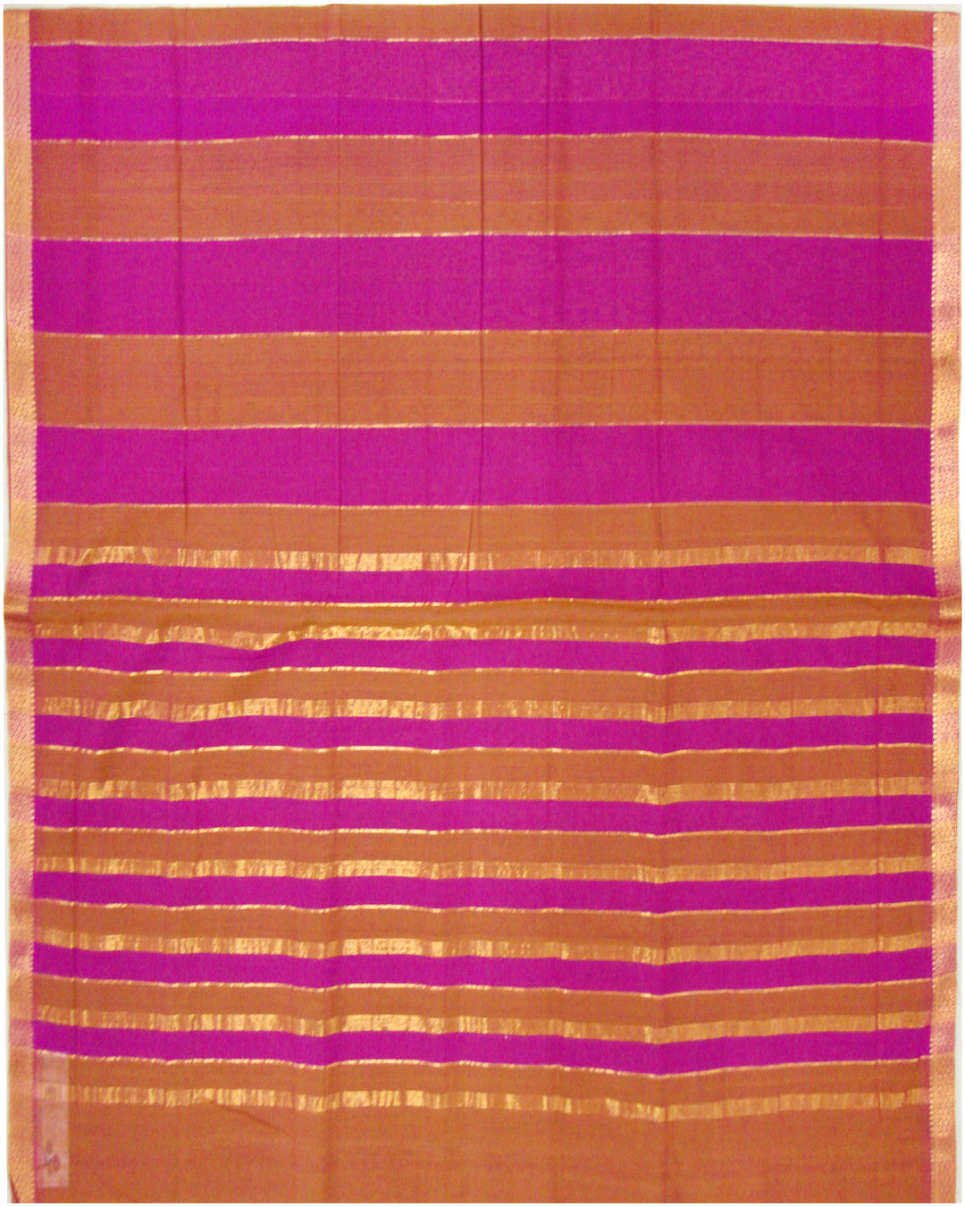 Mangalagiri Cotton saree Crison and Brown Shade