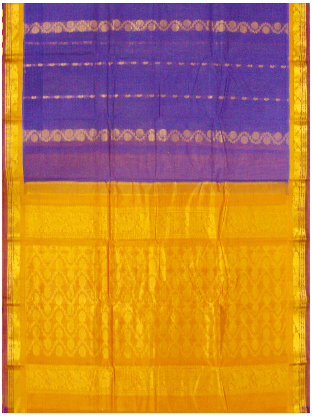 Chirala NIFT Gadwal cotton saree Violet Shade