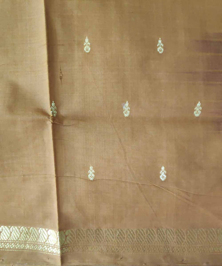 Mustard purple handloom cotton venkatagiri saree