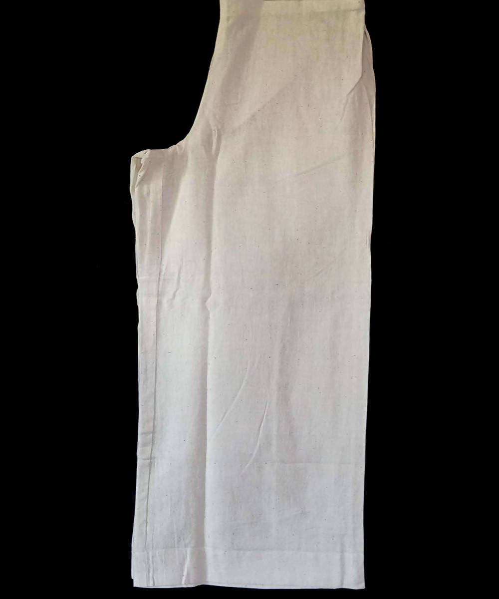White kora handspun handwoven cotton trouser