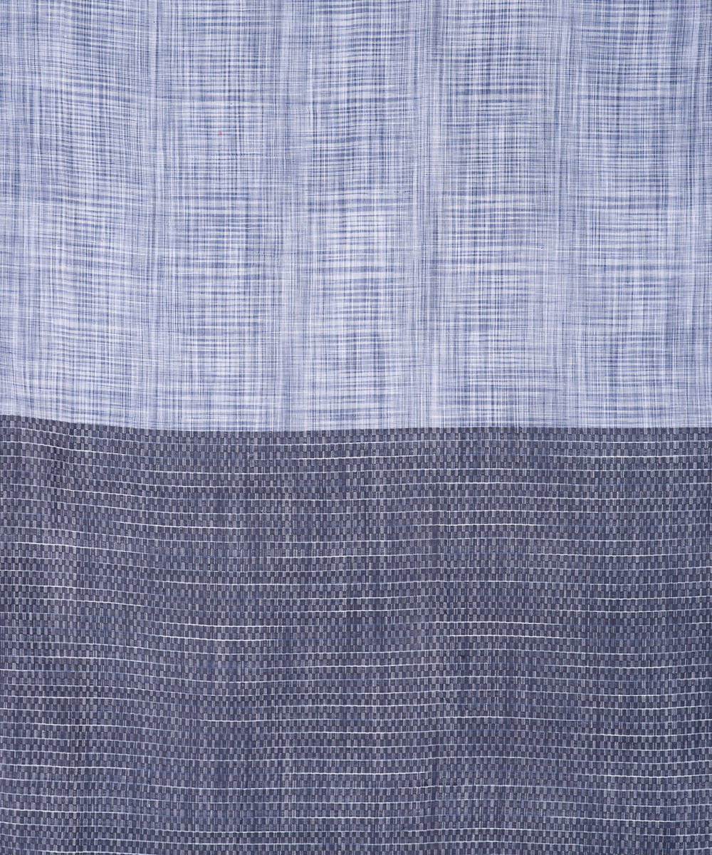 Grey black handwoven cotton tie dye saree