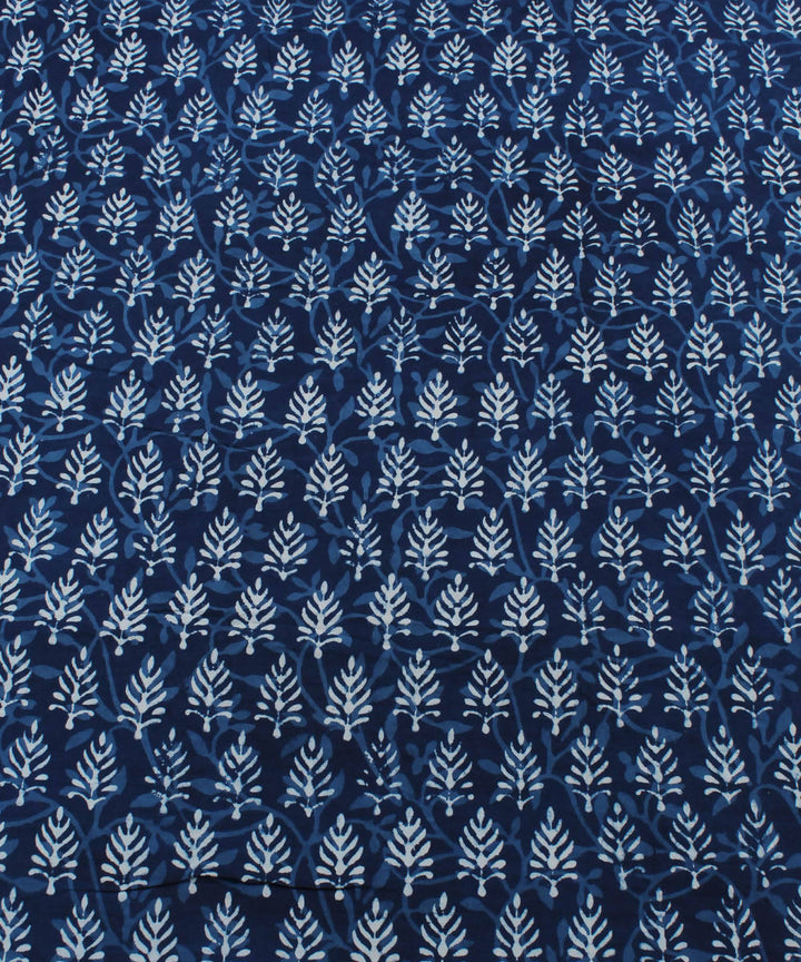Dabu Handblock Indigo Printed Cotton Fabric