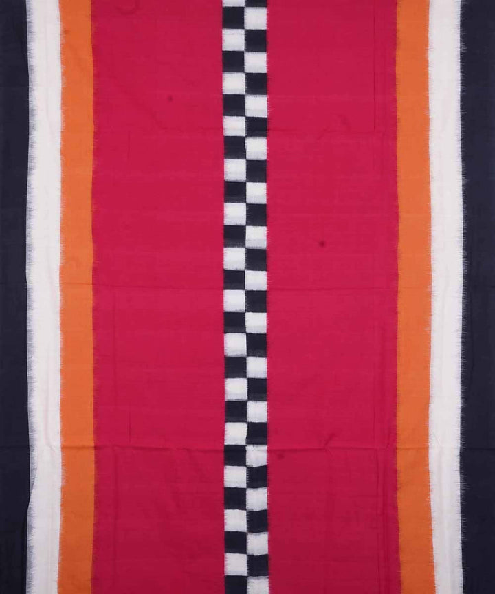 Multicolor cotton handwoven ikat pochampally saree
