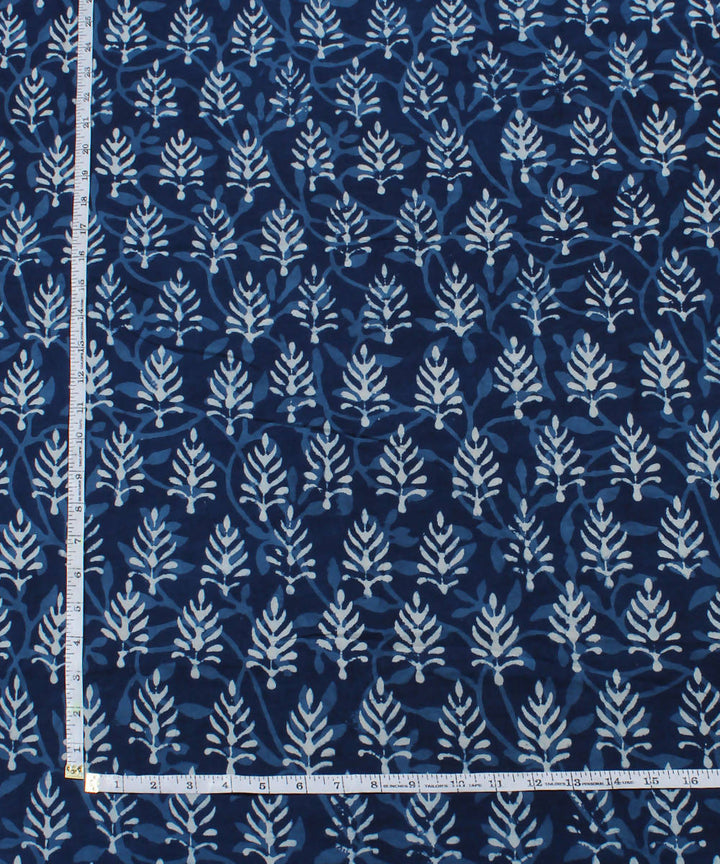 Dabu Handblock Indigo Printed Cotton Fabric