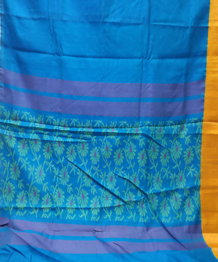 venkatagiri sky Blue handwoven cotton silk saree