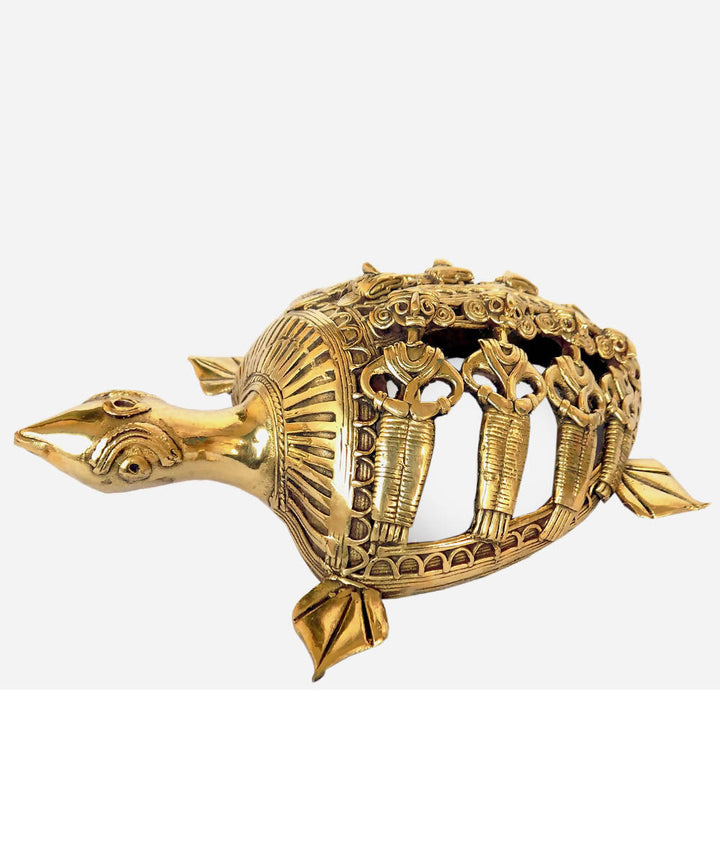 Dhokra brass handcrafted tortoise