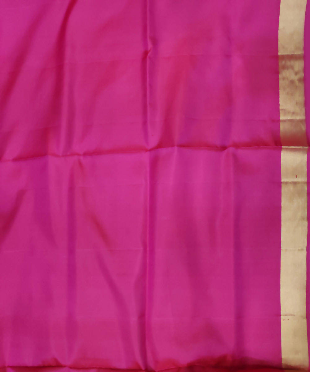 cream pink handwoven uppada silk saree