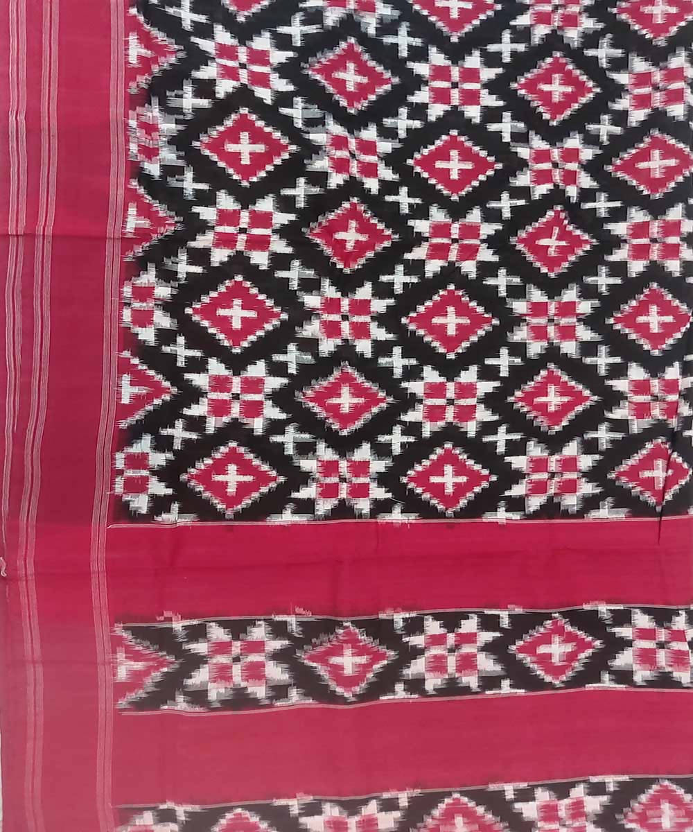 Multicolour handloom cotton double ikat pochampally saree