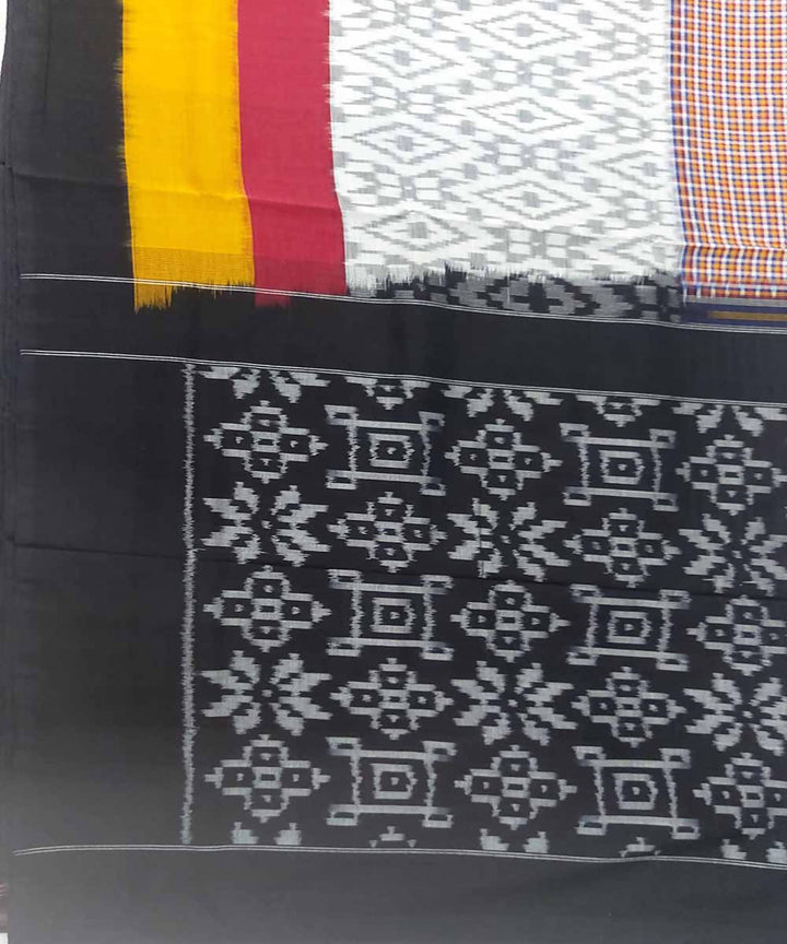 Multi colour handloom cotton ikat pochampally saree