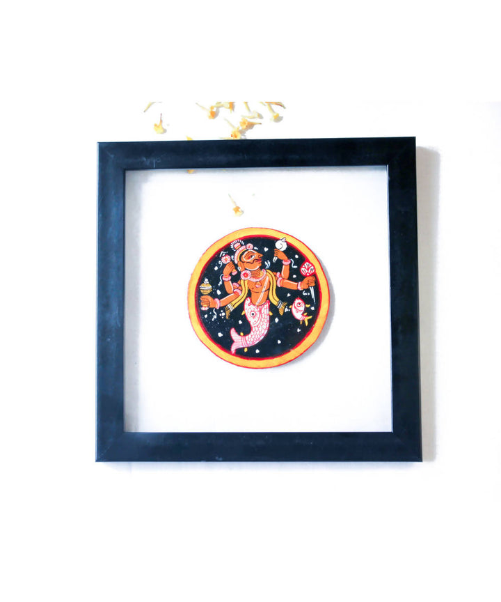 Potli handmade ganjifa wall art (matsya)