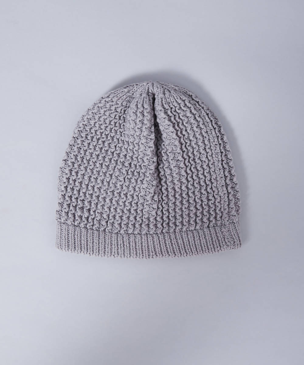 Grey panchachuli wool kullu lambswool knitted cap