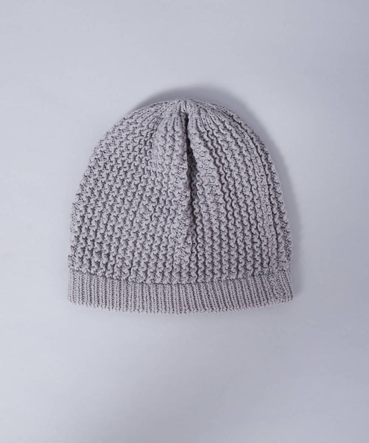 Grey panchachuli wool kullu lambswool knitted cap