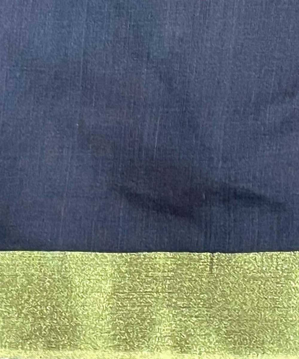 Purple maroon handwoven striped tussar silk saree