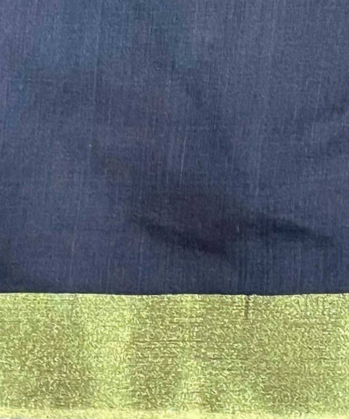 Purple maroon handwoven striped tussar silk saree