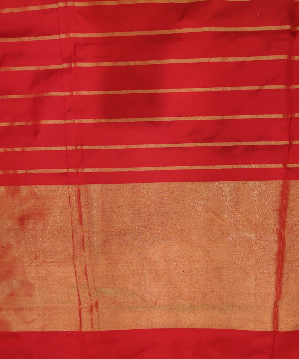 Black red handwoven ikkat silk pochampally saree