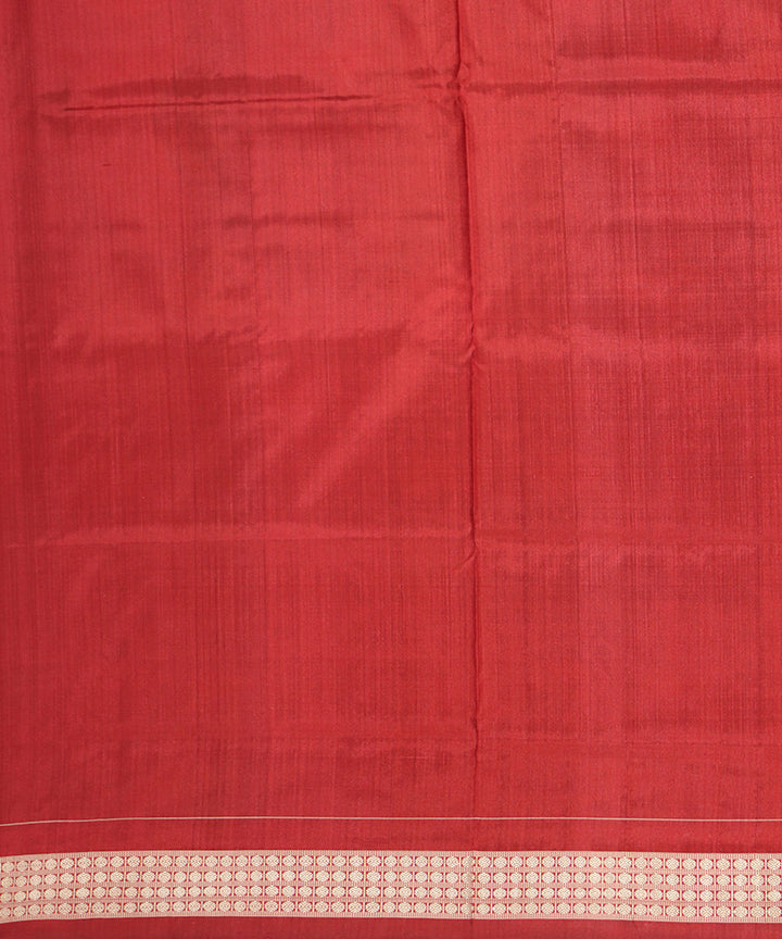 Blue grey and maroon silk handwoven sambalpuri saree