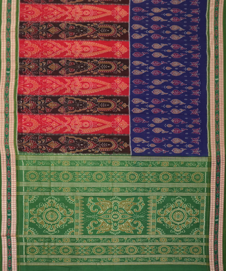 Multicolor cotton handwoven sambalpuri saree