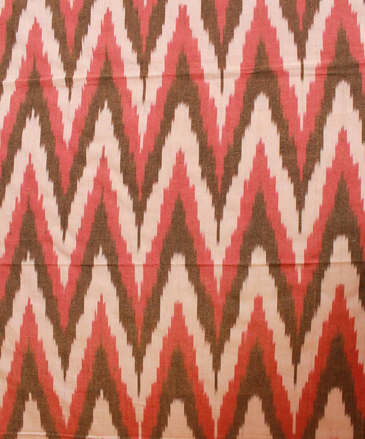 Zig Zag Handloom Ikkat Bedsheet