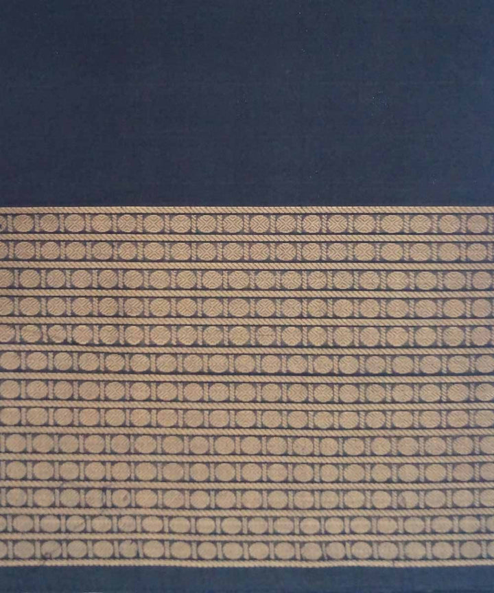 Black handwoven paramakudi cotton saree