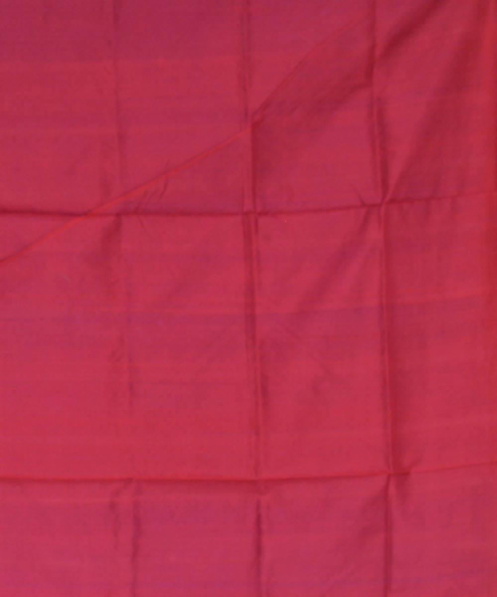 Blue red handloom silk ikat sambalpuri saree