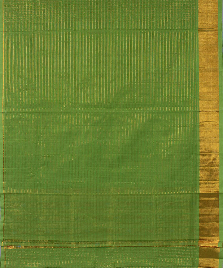 Light green cotton handwoven venkatagiri saree