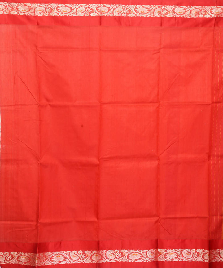 Red handloom garad silk saree