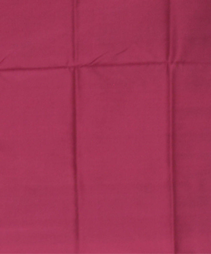 French pink and maroon handwoven silk bomkai saree