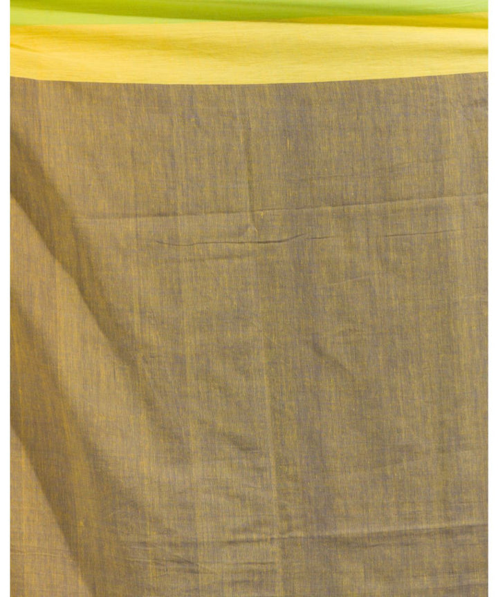 Blue grey handwoven bengal cotton saree