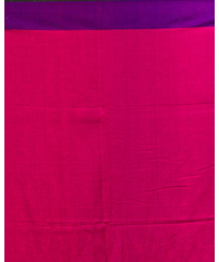 Pink handwoven bengal cotton jamdani saree