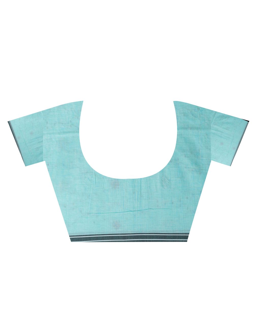 Sky blue handwoven cotton jamdani saree