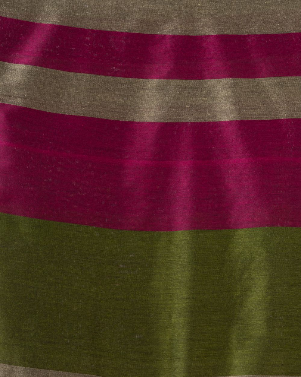 Magenta stripes handspun handwoven cotton bengal saree