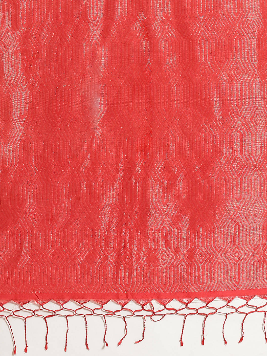 Biswa bangla handwoven red zari silk saree