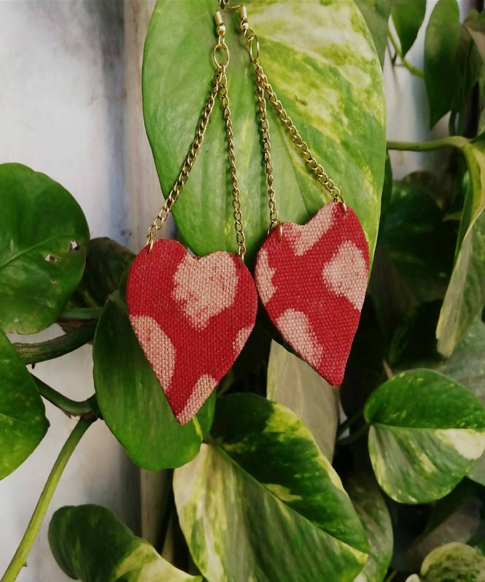 Valentine day special red love earring