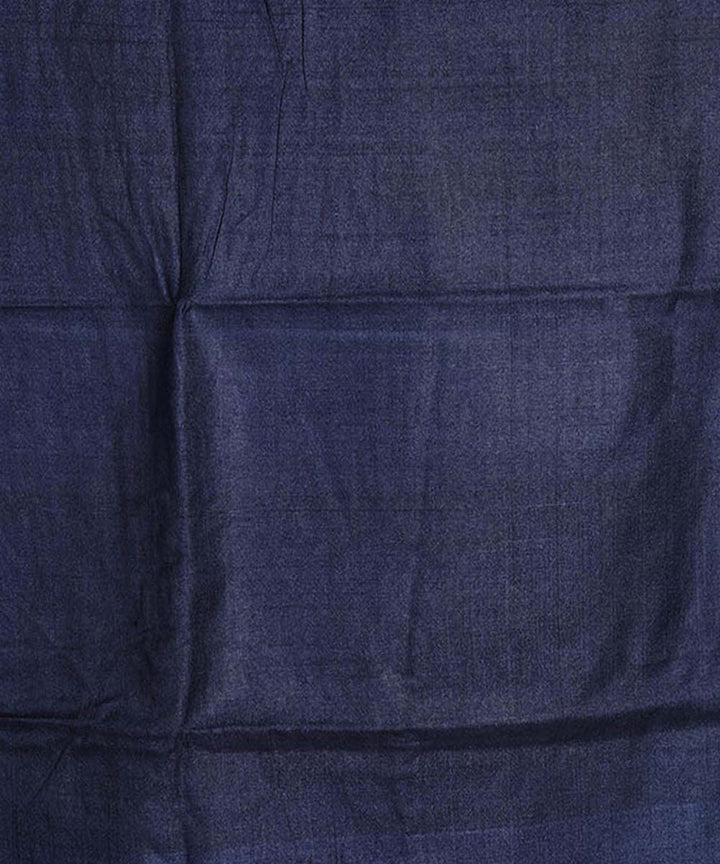 2.5m Navy blue handloom tussar silk kurta material