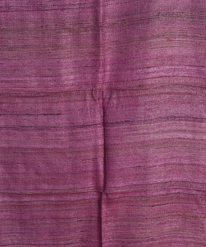 Purple handwoven ghicha tussar silk kurta material(2.5m per qty)