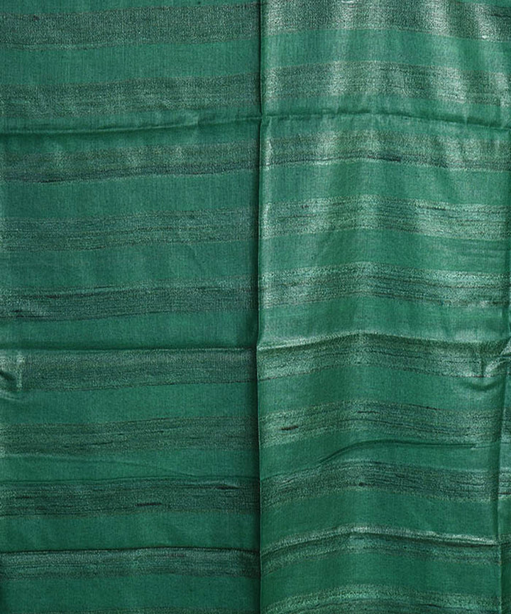 2.5m Dark green handwoven ghicha tussar silk kurta material