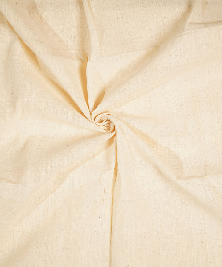 White handspun handloom ponduru cotton fabric