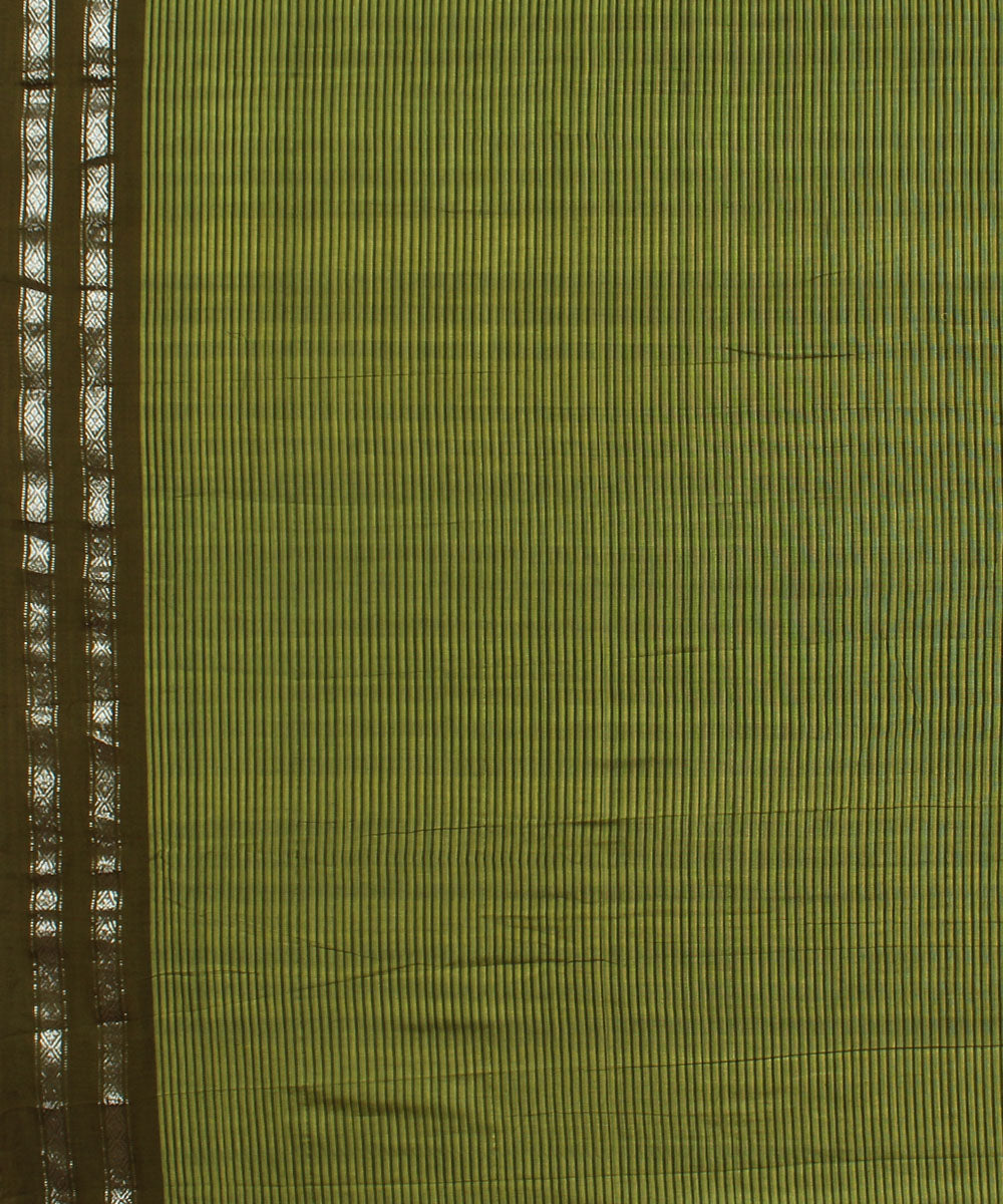 Light green handwoven cotton narayanpet saree