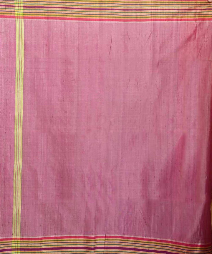 Cream Bengal handloom silk saree