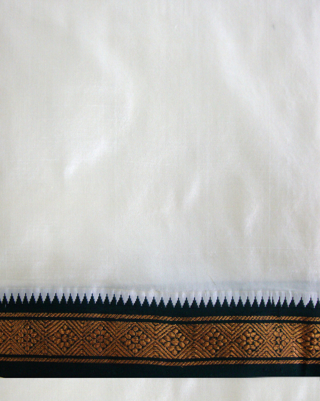 Pure Handloom Pedhapuram Silk Dhoti with Double Border