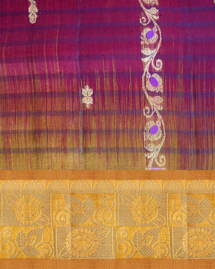 Madhavaram Pure Silk Fancy Saree Maroon