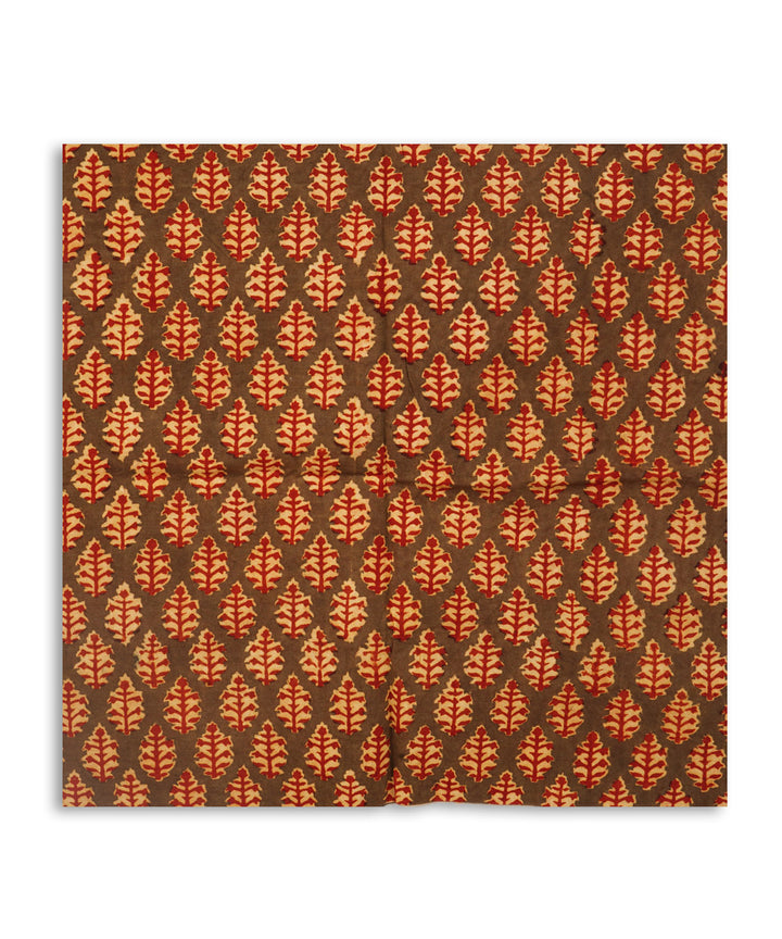 Amazon green cotton hand block print kalamkari cushion cover