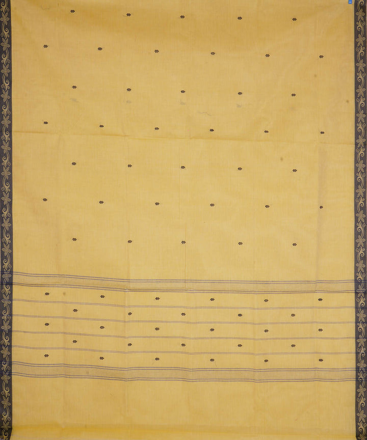 Beige cotton handwoven venkatagiri saree