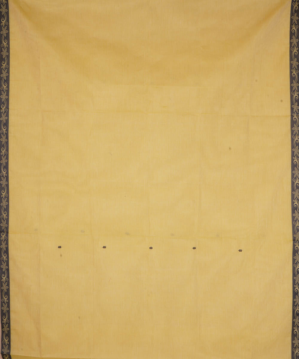 Beige cotton handwoven venkatagiri saree