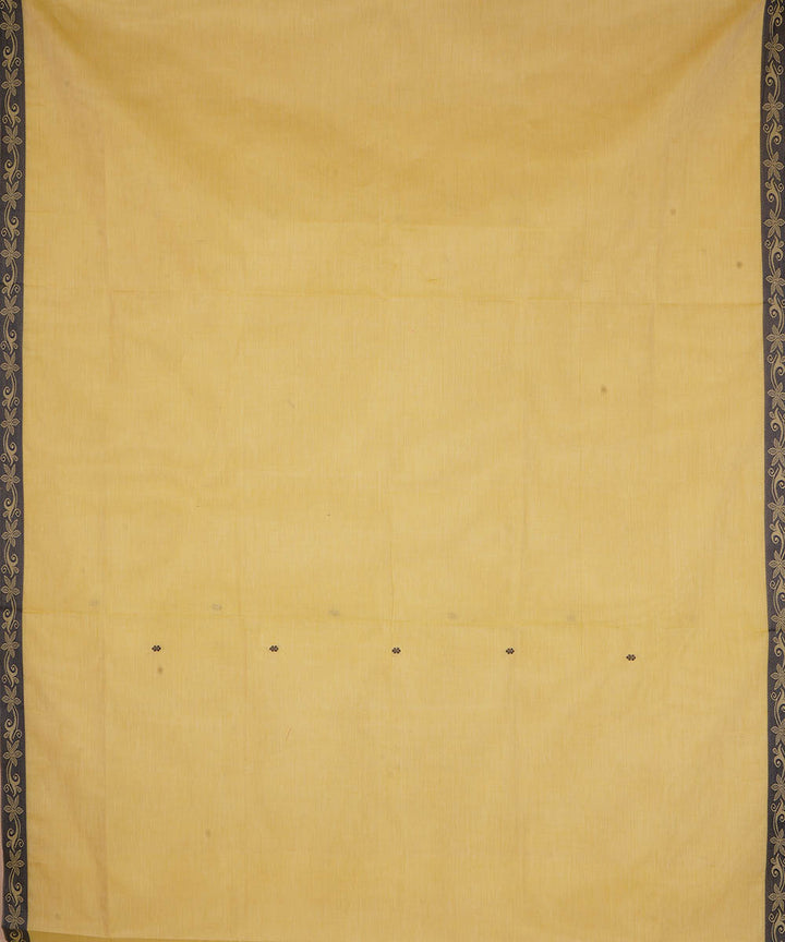 Beige cotton handwoven venkatagiri saree
