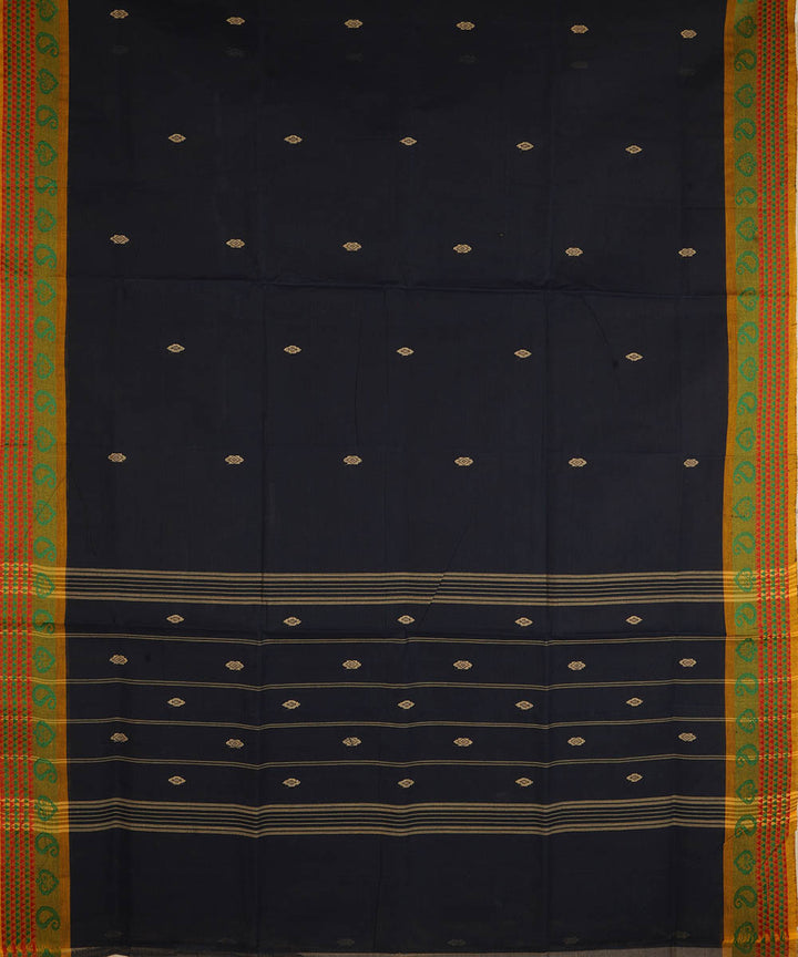 Navy blue cotton handloom venkatagiri saree
