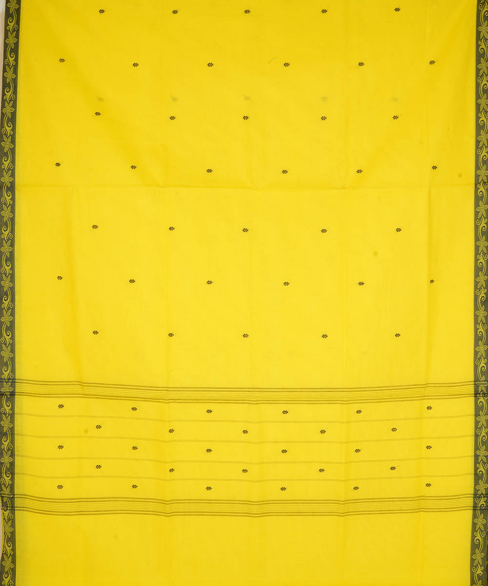 Yellow cotton handloom venkatagiri saree